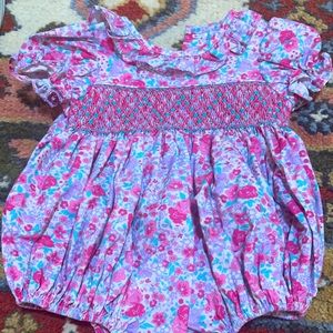 EUC Little English smocked bubble size 3 months